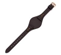 Uhrenarmband aus echtem Leder, 18 mm, Ersatz für Fossil ES4286, ES4114, ES4113, ES3838, ES3748, ES3625, ES3616, ES3615, dunkelbraun, 18 millimeters, Traditionell