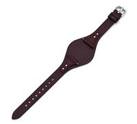 Uhrenarmband aus echtem Leder, 18 mm, Ersatz für Fossil ES4286, ES4114, ES4113, ES3838, ES3748, ES3625, ES3616, ES3615, Weinrot, 18 millimeters, Classic