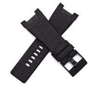 Uhrenarmband aus echtem Leder, 32 mm, passend für Diesel DZ1430, DZ1215, DZ1453, DZ1273, DZ4246, DZ1216, Schwarz, 32 millimeters, Modern