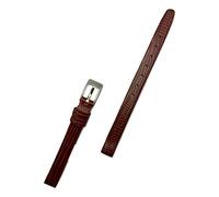 Uhrenarmband aus echtem Leder, 8 mm, flaches Eidechsen-Ersatzarmband für Jede Uhr (Standardlänge)