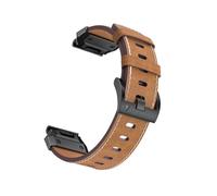 Uhrenarmband aus echtem Leder für Garmin Fenix 8/7X/7/6/5/965 Brown 26 mm
