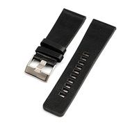 Uhrenarmband aus echtem Leder für Herren, 26mm, 27mm, 28mm, 30mm, 32mm, 34mm, Uhrenarmband, Uhrenzubehör, Schwarz, 32mm