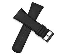 Uhrenarmband aus echtem Leder für Skagen Herrenuhren, 30 mm, mit Schraube, Schwarz, 30 millimeters, Modern
