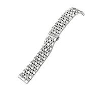 Uhrenarmband aus Edelstahl 316L, 18 mm, 19, 20, 21, 22, 23, 24, kompatibel mit Citizen Eco-Drive, Casio, Certina-Armbändern, Uhrenarmband-Werkzeug(Silver,15mm)