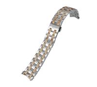 Uhrenarmband aus Edelstahl, Metall, kompatibel mit T065430A, T065.430, T065, 19 mm, silberfarbene Roségold-Armbänder for Herren und Damen, geeignet for den täglichen Gebrauch(Silver Rose Gold)