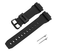 Uhrenarmband aus hochwertigem Silikonkautschuk, kompatibel mit Casio G-Shock GM2100 GA2100 DW5600GM GA 2100 DW6900, Uhrenzubehör, 16 mm(Black-black)