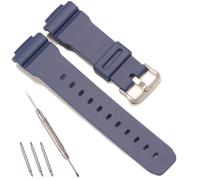 Uhrenarmband aus Kunstharz, 16 mm, kompatibel mit Casio G-shock DW-9052 DW-004C DW6900 GW6900 71606395, Ersatzband für Herren, wasserdicht, Sport-Gummi-Uhrenzubehör, Tiefblau