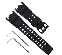 Uhrenarmband aus Kunstharz für Casio G-Shock GWG-2000 GWG-2040 Master of G Mudmaster Twin Sensor Herren-Uhrenarmband Schwarz