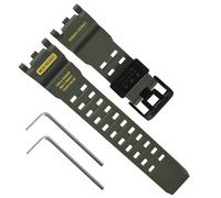 Uhrenarmband aus Kunstharz für Casio G-Shock GWG-2000 GWG-2040 Master of G Mudmaster Twin Sensor Herren-Uhrenarmband Schwarz