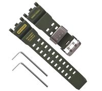 Uhrenarmband aus Kunstharz für Casio G-Shock GWG-2000 GWG-2040 Master of G Mudmaster Twin Sensor Herren-Uhrenarmband Schwarz