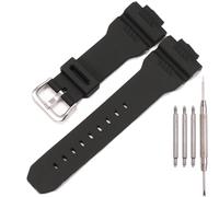 Uhrenarmband aus Kunstharz, kompatibel mit Casio GW-7900 G-7900, Herren-Sportarmband, wasserdicht, schwarzes Gummi-Ersatzarmband