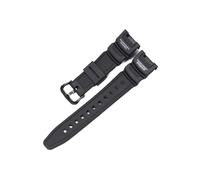 Uhrenarmband aus Kunstharz, passend for die Casio SGW-100-1V SGW-200-Serie, konkaves, sportliches Herrenarmband, wasserdicht, passend for SGW100, Ersatz-Uhrenzubehör(Black B)