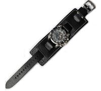 Uhrenarmband aus Leder, braun, 18 20 22 24 26 mm, handgefertigt, Nato-Armbanduhr, 22 mm