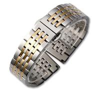 Uhrenarmband aus Metall, Uhrenarmband aus Edelstahl, gebogenes Ende, 12 mm, 14 mm, 15 mm, 16 mm, 17 mm, 18 mm, 19 mm, 21 mm, 20 mm, 22 mm, 23 mm, 24 mm, Uhrenarmband, hochwertiges Uhrenarmband aus Met
