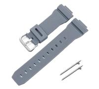 Uhrenarmband aus Silikonkautschuk, kompatibel mit Casio G-Shock GM2100 GA2100 DW5600GM GA 2100 DW6900, Uhrenzubehör, Band, 16 mm(Grey-silver)