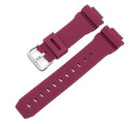 Uhrenarmband aus Silikonkautschuk, kompatibel mit Casio G-Shock GM2100 GA2100 DW5600GM GA 2100 DW6900, Uhrenzubehör, Band, 16 mm(Red-silver)