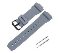 Uhrenarmband aus Silikonkautschuk, kompatibel mit Casio G-Shock GM2100 GA2100 DW5600GM GA 2100 DW6900, Uhrenzubehör, Band, 16 mm(Grey-black)