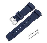 Uhrenarmband aus Silikonkautschuk, kompatibel mit Casio G-Shock GM2100 GA2100 DW5600GM GA 2100 DW6900, Uhrenzubehör, Band, 16 mm(Blue-silver)