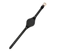 Uhrenarmband Damen-Uhrenarmband aus Leder, kompatibel mit Fossil ES3077 ES2830 ES3262 ES3060, modisches Zubehör im neuen Stil, 8 mm(Black-rose gold)