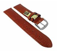 Uhrenarmband Echt Eidechse Leder Braun 25152S-H