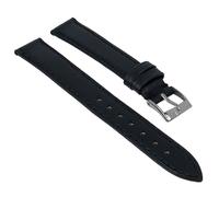 Uhrenarmband echt Kalbsleder schwarz flach Minott 27838