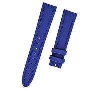 Uhrenarmband Esprit Leder Textiloptik blau Ton in Ton 18mm NEU 8382