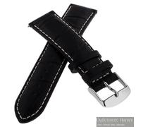 Uhrenarmband JZ035 schwarz Kroko 22mm für Junkers + Zeppelin Uhren