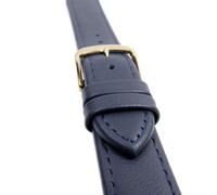 Uhrenarmband Kalbsleder Dunkelblau Matt Herzog Elegance 20966G