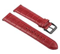 Uhrenarmband Kalbsleder Kroko-Prägung Rot Nevada 25690B