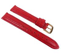 Uhrenarmband Kalbsleder Teju-Print Rot 22190G