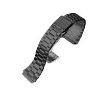 Uhrenarmband kompatibel mit CASIO Fine Steel Wristband A158 / A159 A168 /a169 /b650 /aq230/ 700 Small Gold Watch Series 18mm Uhrenarmbänder(Black 3)