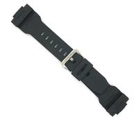 Uhrenarmband kompatibel mit Casio G-7900 Ref. W1332 ñ 10330771 | Schwarzes Armband aus Polyurethanharz und Gummi - Größentabelle zur Kompatibilitätsprüfung beachten