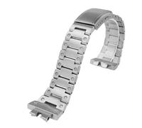 Uhrenarmband kompatibel mit Casio G-SHOCK-GMW-B5000, massives Edelstahl-Uhrenarmband, kleines quadratisches Armband, Uhrenzubehör, Gürtel(Silver)