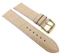 Uhrenarmband Leder beige Alligator Prägung Big Fashion 21929G