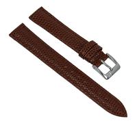 Uhrenarmband Leder Eidechsenprägung braun Minott 28090