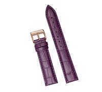 Uhrenarmband Leder weiches Handgelenk-Gurt-Armband 12/14/16/18/20/22/24mm Uhr Dornschliesse Typ 27, 18mm