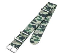 Uhrenarmband Nylon-Textil in Camouflage zum durchziehen 20mm