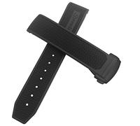 Uhrenarmband passend für Omega Speedmaster Heritage Seamaster Silikon Wasserdicht Sport Armband Armband 22 mm 20 mm 19 mm 21 mm, Schwarz, 20mm-18mm