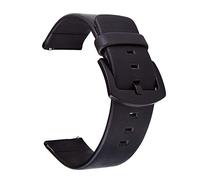 Uhrenarmband Retro-Leder-Uhrenarmband 18-24mm Vintage Leder-Uhrenarmband Schwarz, 20mm