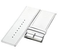 Uhrenarmband Supersoft Weiss extra breit 38mm Kalbleder