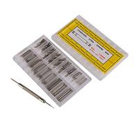 Uhrenarmband-Verbindungsstifte, Federstege, Edelstahl, 6 mm - 23 mm, 360 Stück (Silber)