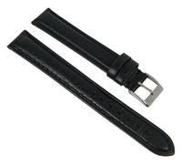 Uhrenarmband XL echt Bisonleder genarbt schwarz Minott 27727