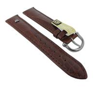 Uhrenarmband XL Maurice Lacroix Louisiana echt Kroko braun 27657
