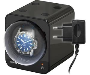 Uhrenbeweger BOXY "Fancy Brick, 309394", schwarz, Uhrenbeweger, DamenB:11,2cm H:13cm T:9,8cm, Uhrendreher, für alle Automatikuhren geeignet, Geschenkidee, B:11,2cm H:13cm T:9,8cm (497711-0) schwarz