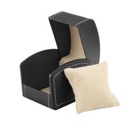 Uhrenbox aus PU-, Uhrengehäuse für Herren | Gebogene PU- -Uhrenvitrine, einzigartiger Uhrenorganizer, Schmuckbehälter, Uhrenaufbewahrung für Schminktische und Schränke