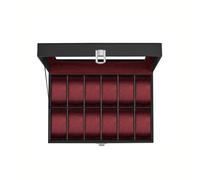 Uhrenbox mit Glasdeckel und herausnehmbaren Uhrenkissen