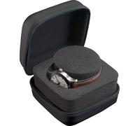 Uhrenetui BOXY "324185", grau (schwarz), AufbewahrungsboxenB:12cm H:7cm T:12cm, Kunststoff, Uhrenaufbewahrung, Reiseetui für Uhren, Ø Uhr max. 55 mm, B:12cm H:7cm T:12cm (89928407-0) schwarz