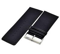 Uhrenhuette Uhrenarmband Supersoft schwarz extra breit 30mm Kalbleder 4904