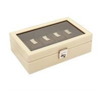 Uhrenkasten Cordoba beige Leder für 10 Uhren