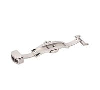 Uhrenverschluss Ersatz, silberner Edelstahl, professionell, ergonomisch, Faltschließe für Zuhause, 40, Armband